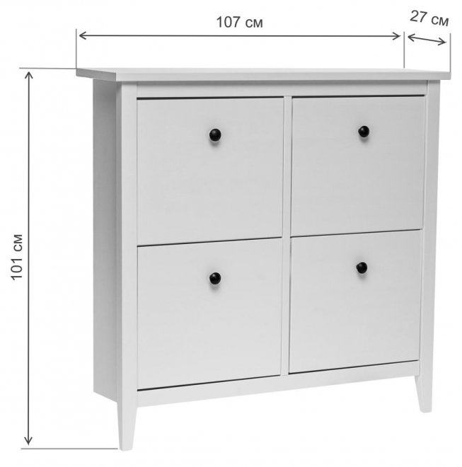 Обувница Leset Мира 04 черный