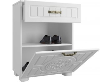 Тумба для обуви Монблан МБ-31К белое дерево