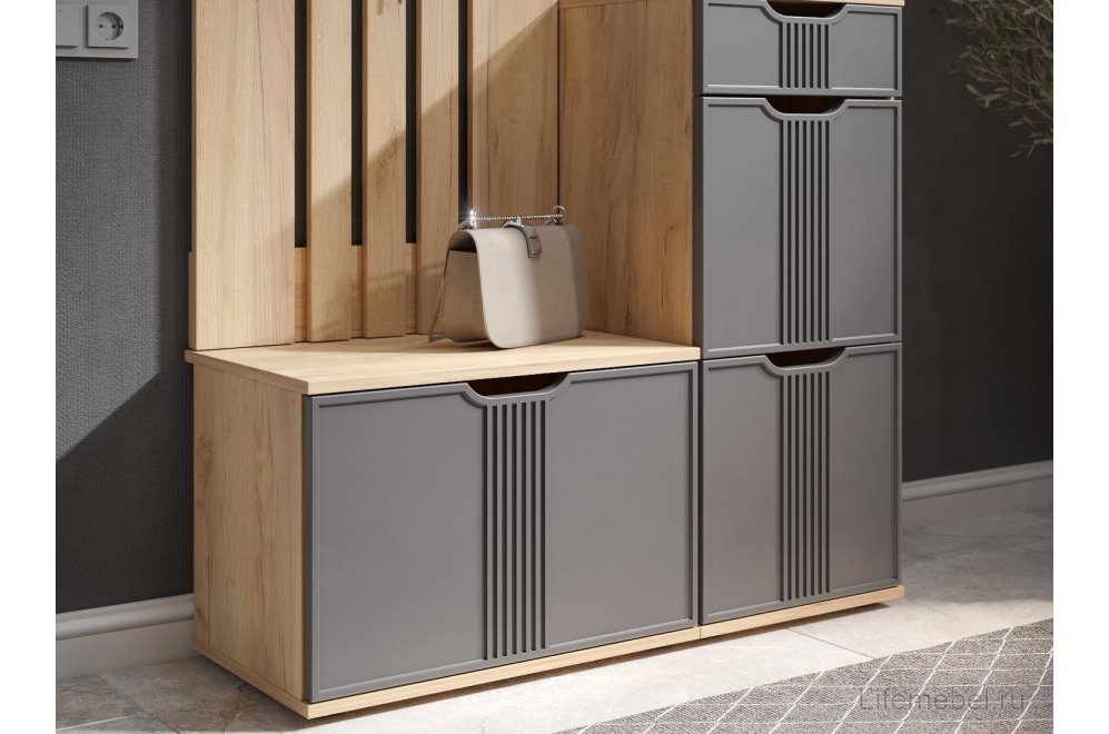 Тумба Эмилия ЭЛ-4 дуб крафт золотой / графит