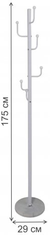 Напольная вешалка Darvin белый