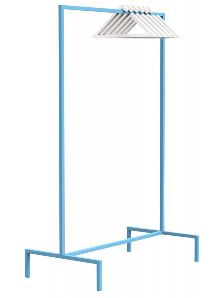 Напольная вешалка Metalframe голубая
