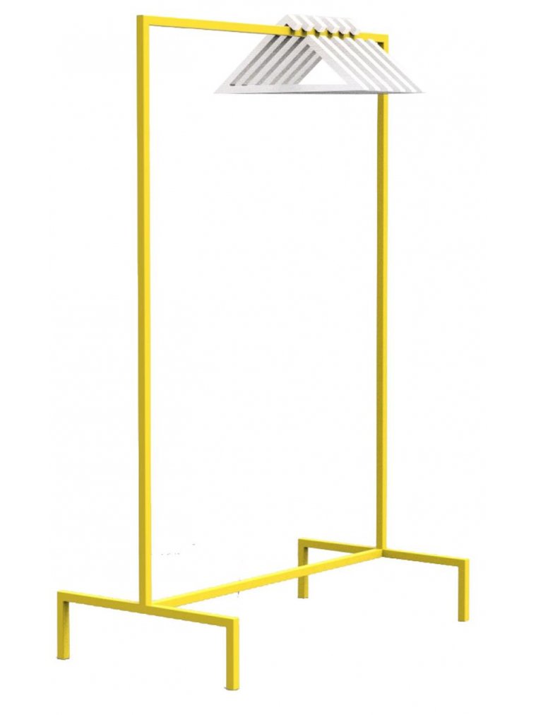 Напольная вешалка Metalframe желтая