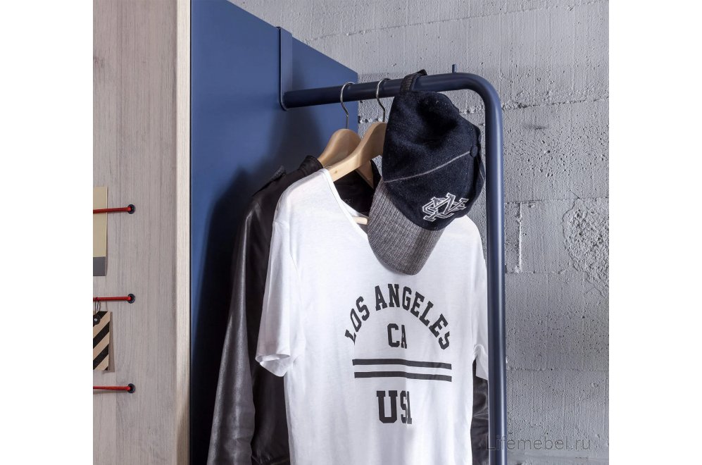 Настенная вешалка Trio синяя