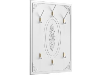 Вешалка настенная Ассоль АС-71 белое дерево