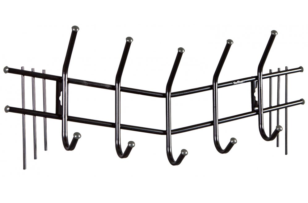 Настенная вешалка Чайка черный / серый