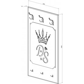 Настенная вешалка Дримстар-004 комплектация 1