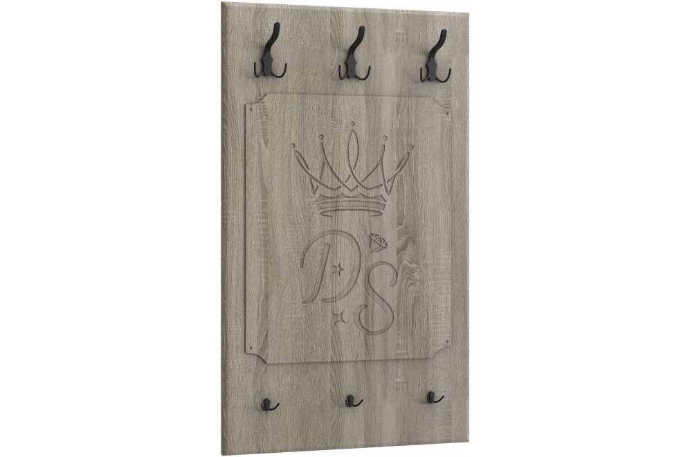 Настенная вешалка ДримСтар ДС-32 дуб сонома темный