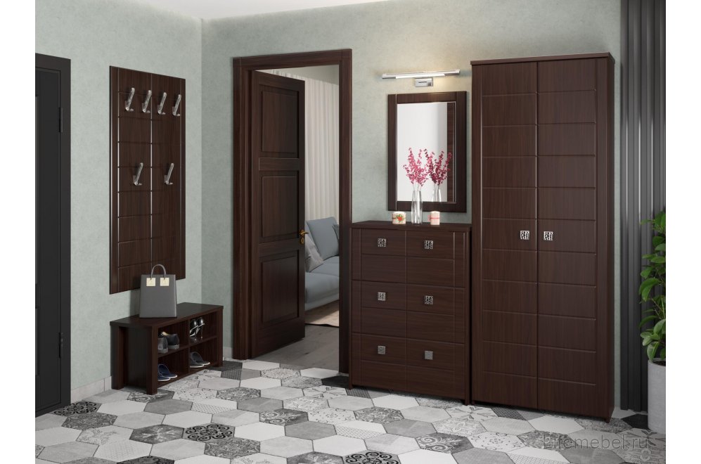 Настенная вешалка Изабель ИЗ-80 орех темный