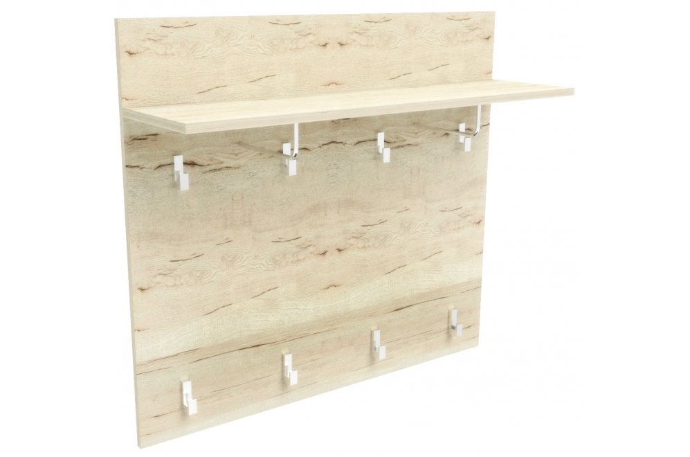 Настенная вешалка Мале ПМ-10 дуб галифакс белый