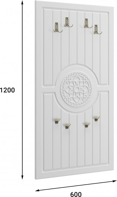 Настенная вешалка Монблан МБ-50 белое дерево