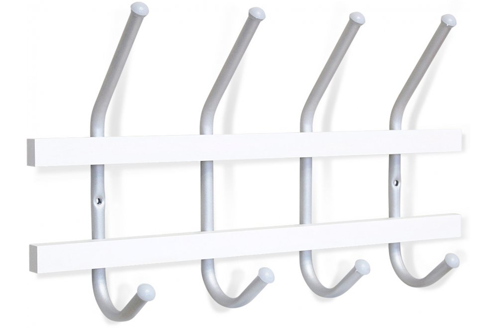 Настенная вешалка SHT-WH11 беленый / алюминий металлик