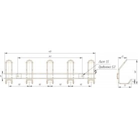 Настенная вешалка SHT-WH14-5