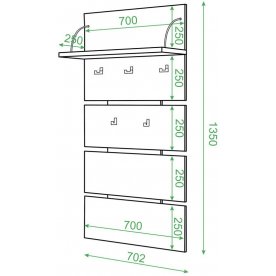 Настенная вешалка СТ-50