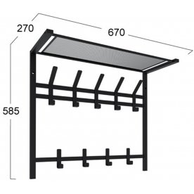 Настенная вешалка Торонто 22