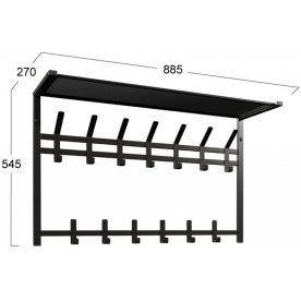 Настенная вешалка Торонто 32