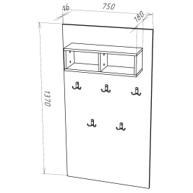 Настенная вешалка Shine