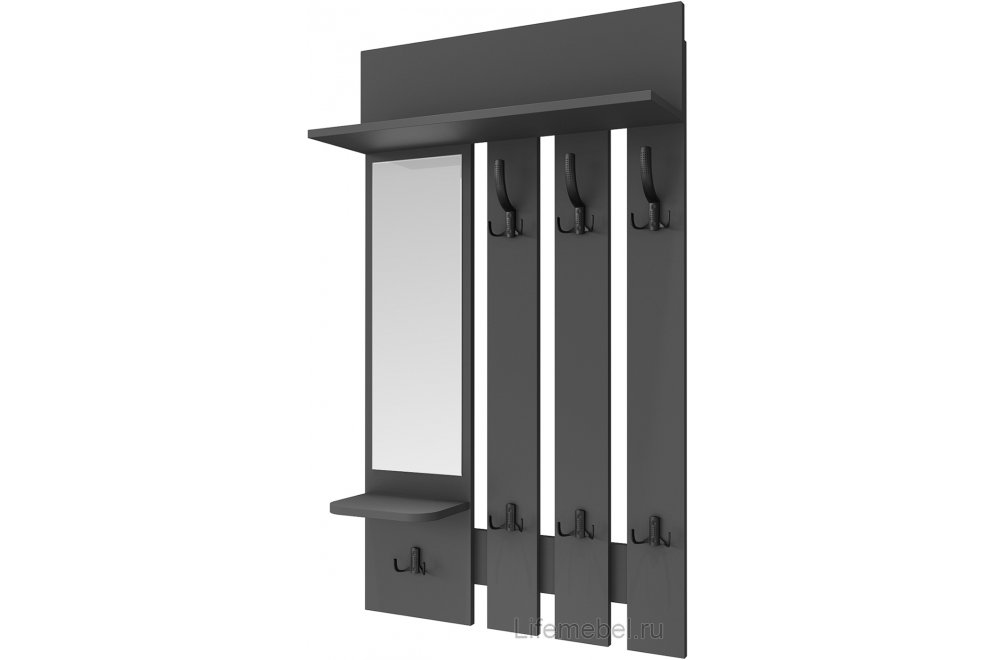 Настенная вешалка ВН-10 серый графит / графит