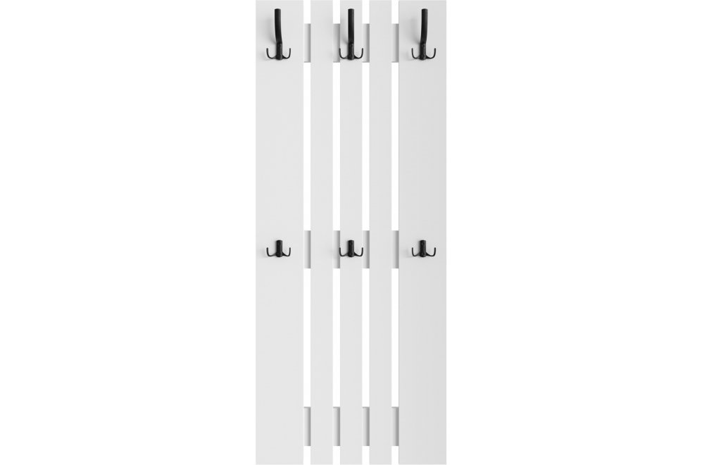 Настенная вешалка ВН-12 белый структурный (600*1460)