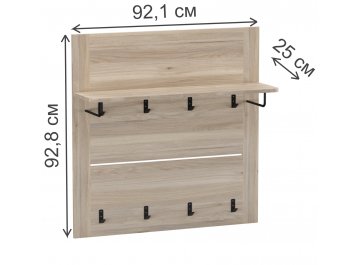 Вешалка настенная Юта широкая дуб мария