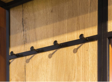 Вешалка настенная Loft дуб натуральный / графит