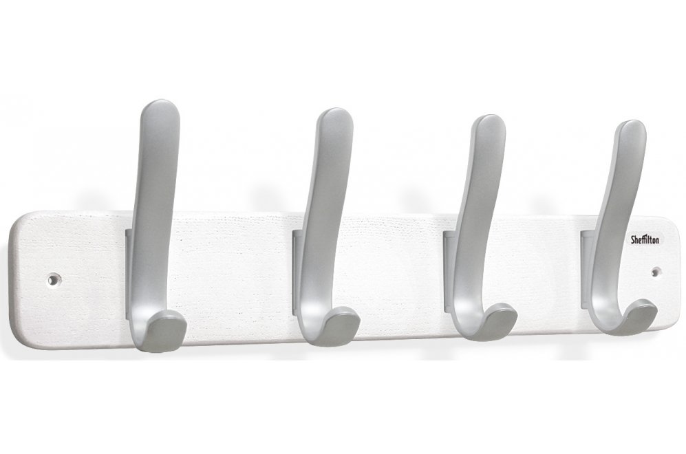 Настенная вешалка SHT-WH20 беленый / серебро