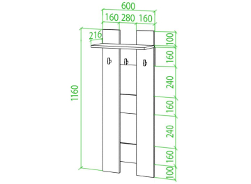 Настенная вешалка Той БЕБЕ