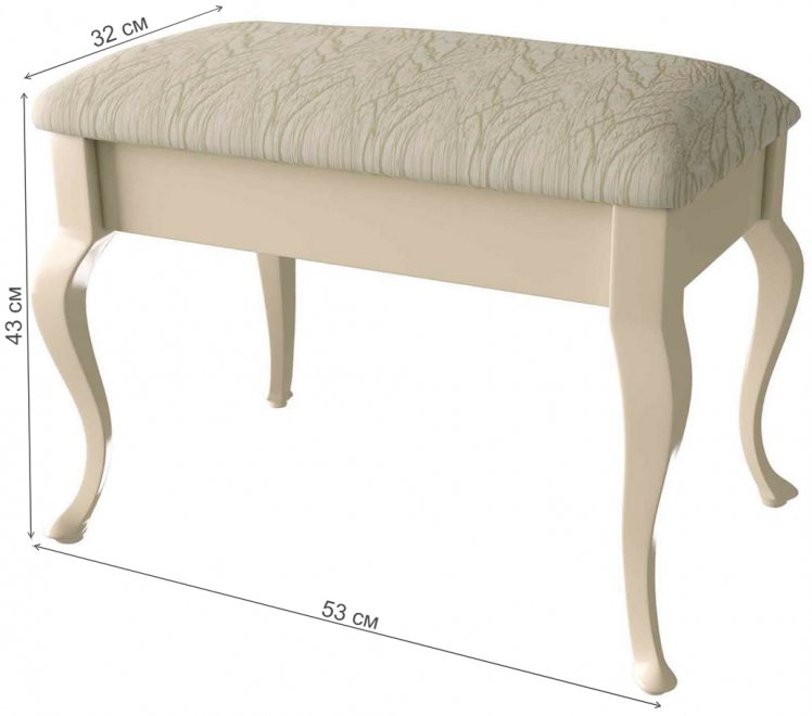 Банкетка Классик 01 дуб сонома / люксор