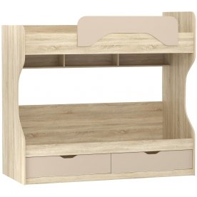 Двухъярусная кровать Акварель ИЧП 015.02 М5 капучино / дуб сонома