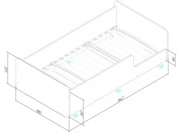 Двухъярусная кровать Капризун 7 Р444