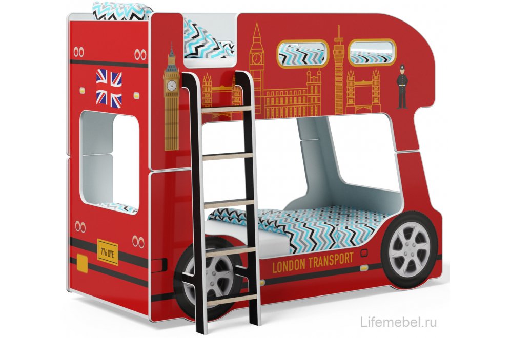 Двухъярусная кровать Автобус Лондон