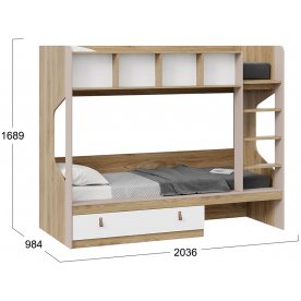 Двухъярусная кровать Марвин ТД-345.11.01