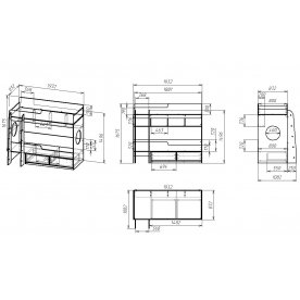 Двухъярусная кровать Мебелайн-1