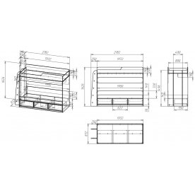 Двухъярусная кровать Мебелайн-5
