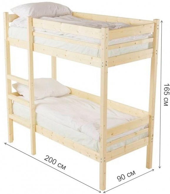 Двухъярусная кровать Микки 80х190