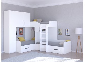 Двухъярусная кровать Трио/1