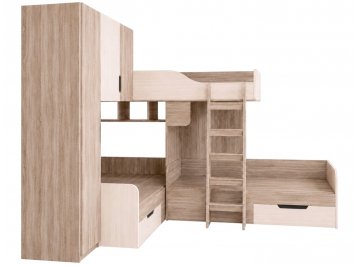 Двухъярусная кровать Трио/1