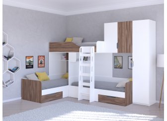 Двухъярусная кровать Трио/2