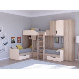 Двухъярусная кровать Трио/2