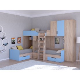 Двухъярусная кровать Трио/2