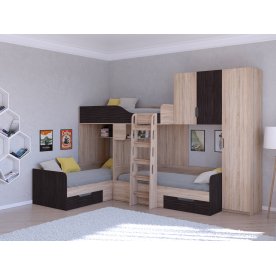 Двухъярусная кровать Трио/2