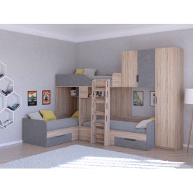 Двухъярусная кровать Трио/2