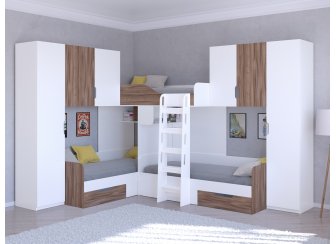 Двухъярусная кровать Трио/3