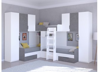Двухъярусная кровать Трио/3