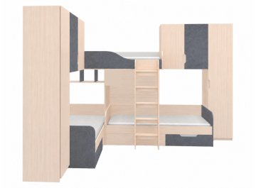 Двухъярусная кровать Трио/3