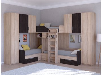 Двухъярусная кровать Трио/3