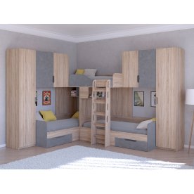 Двухъярусная кровать Трио/3