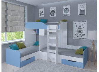 Двухъярусная кровать Трио