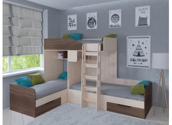 Двухъярусная кровать Трио