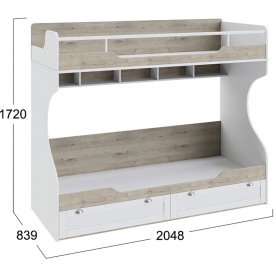 Двухъярусная кровать Ривьера ТД-241.11.01