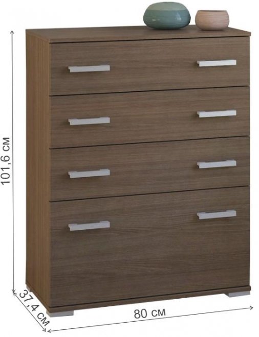 Комод Вента-99 ясень темный